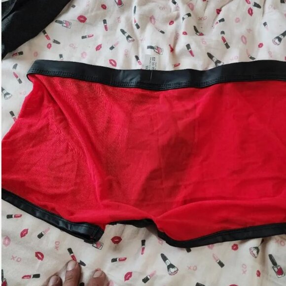 Low Rise Removable Faux Leather Crotch Boxer Brief M - Picture 7 of 9